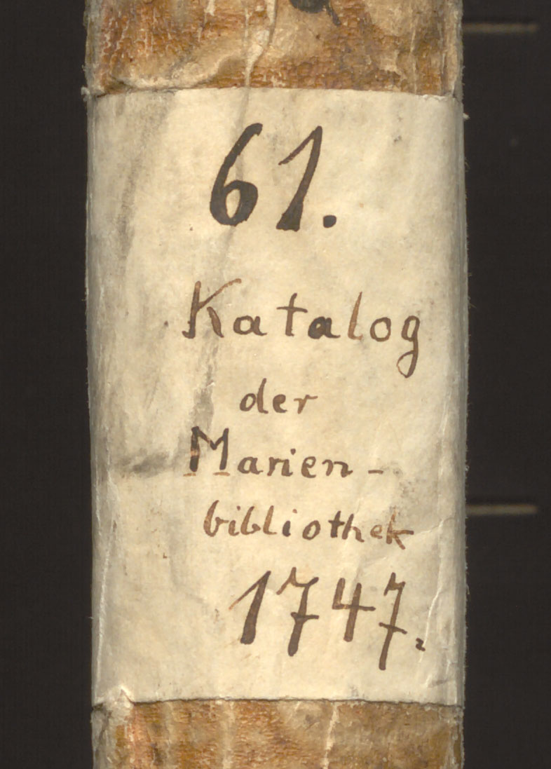 Gimnazjum w Stargardzie (w tym Kościół Mariacki w Stargardzie) - Katalog der Marienbibliothek 1747